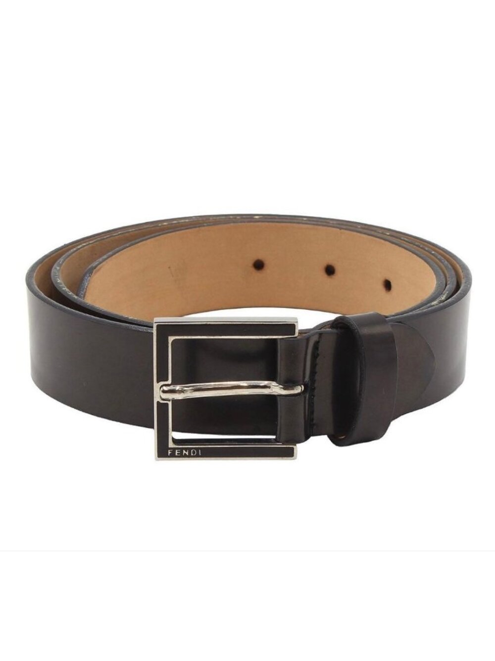 Fendi Leather Belt Logo 90/105